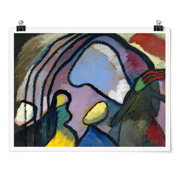 Posters quadros famosos Wassily Kandinsky - Study For Improvisation 10
