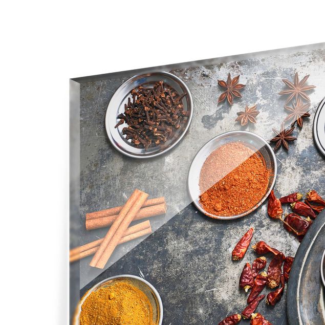 Painel anti-salpicos de cozinha Shabby Spice Plate