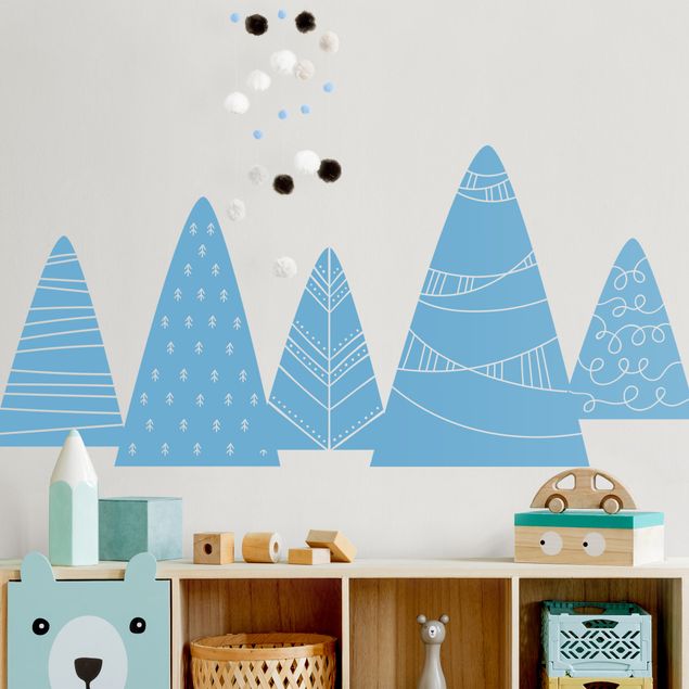 decoração para quartos infantis Mountains With Pattern