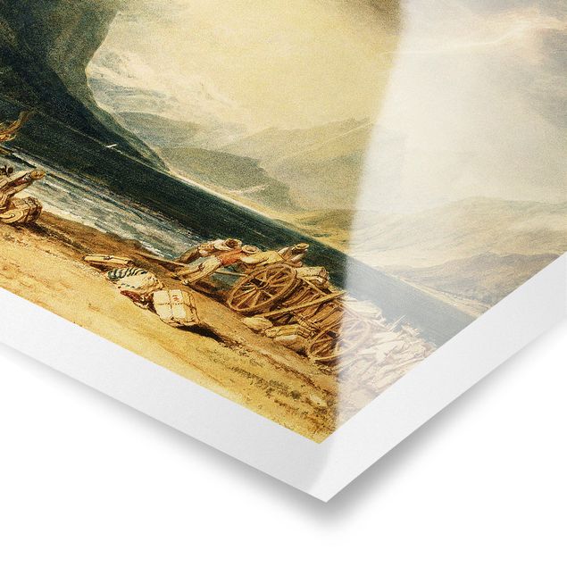 Posters quadros famosos William Turner - The Lake of Thun, Switzerland
