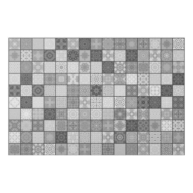Quadros de Andrea Haase Grey Mediterranian Tiles With Dark Joints