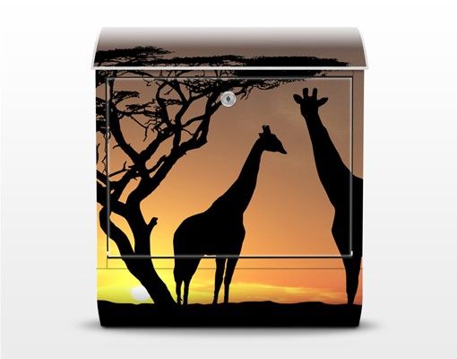 Caixas de correio animais African Sunset