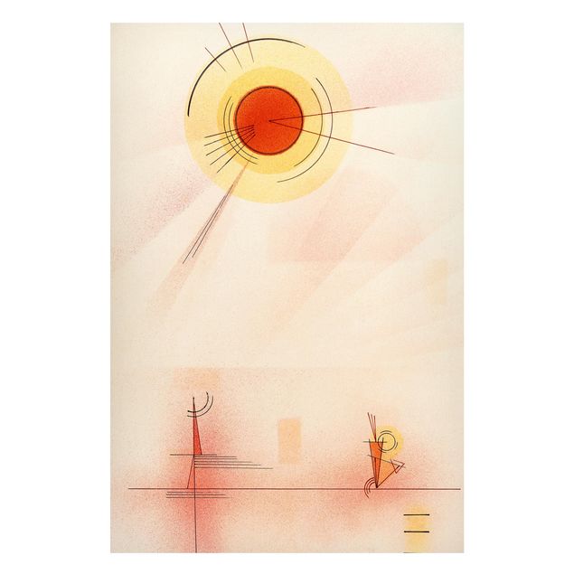 Quadros movimento artístico Expressionismo Wassily Kandinsky - Rays
