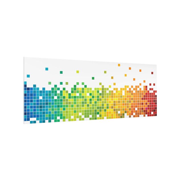 painéis antisalpicos Pixel Rainbow