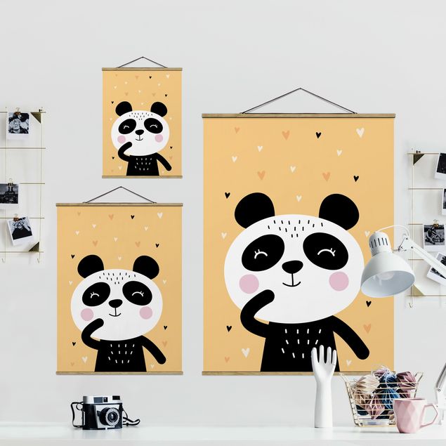 decoração quadros The Happiest Panda