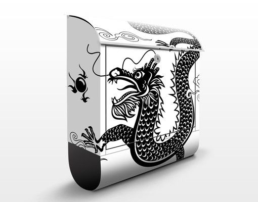 caixa correio vintage Asian Dragon