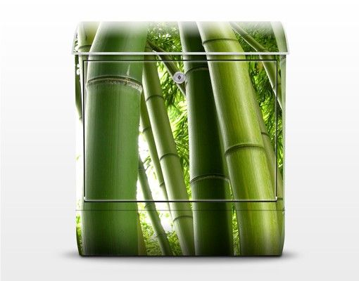 caixa correio verde Bamboo Trees No.1