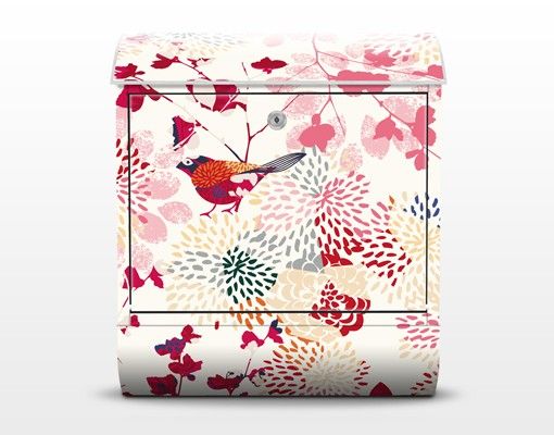 Caixas de correio flores Fancy Birds