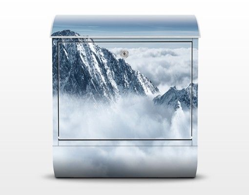 Caixas de correio em azul The Alps Above The Clouds