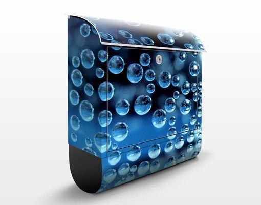 Caixas de correio em azul Dark Bubbles
