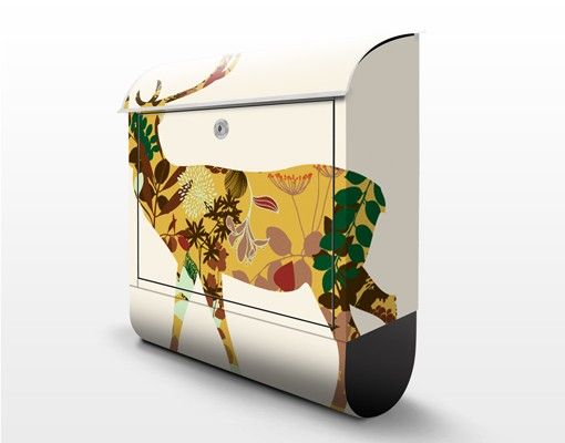 Caixas de correio Floral Deer