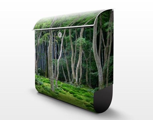 caixa correio verde Japanese Forest