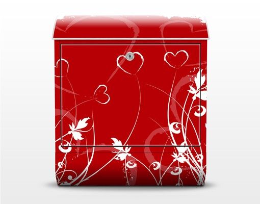 caixa de correio vermelha Hearts Of Flower