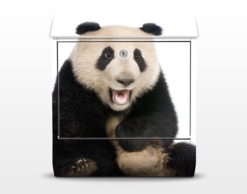 Caixas de correio em preto Laughing Panda