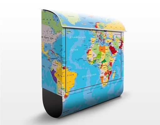 Caixas de correio multicoloridas The World Countries