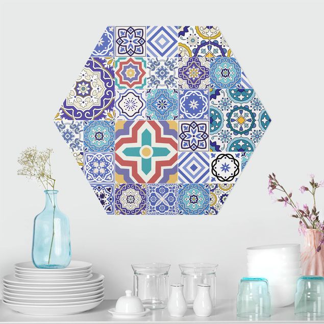 decoraçao para parede de cozinha Backsplash - Elaborate Portoguese Tiles