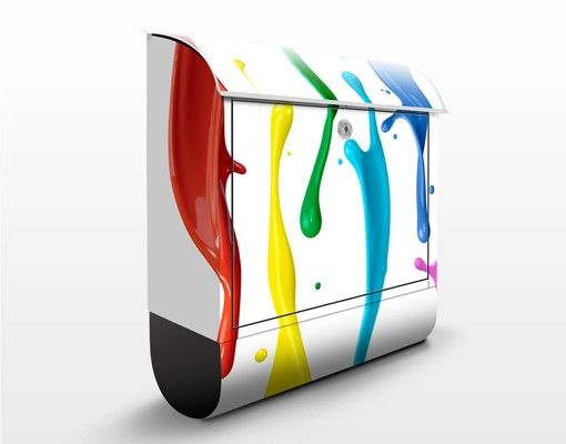 Caixas de correio multicoloridas Colour Splashes