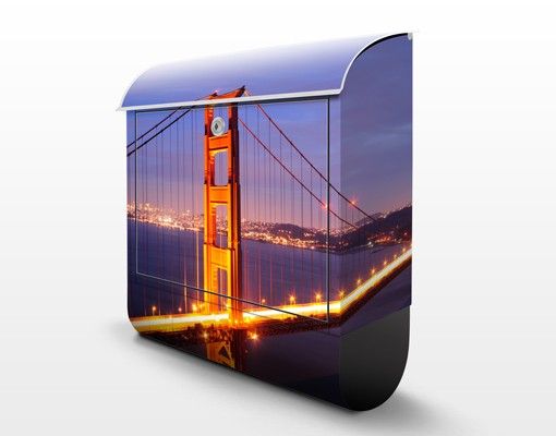 Caixas de correio Golden Gate Bridge At Night