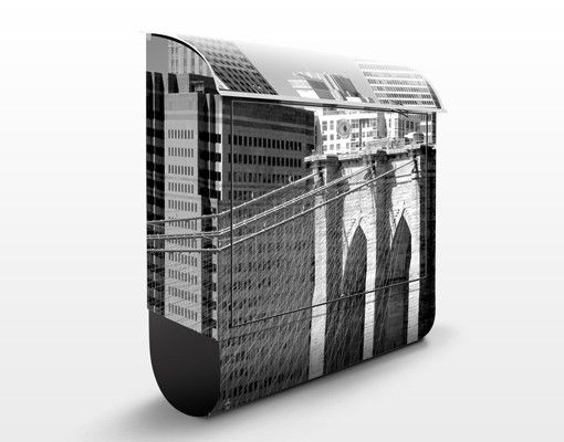 Caixas de correio em preto e branco New York Landmark II