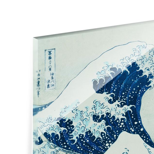 Painel anti-salpicos de cozinha Katsushika Hokusai - The Great Wave At Kanagawa