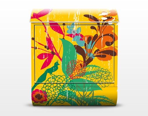Caixas de correio multicoloridas Grunge Garden