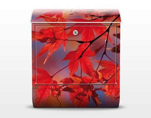 caixa de correio vermelha Red Maple