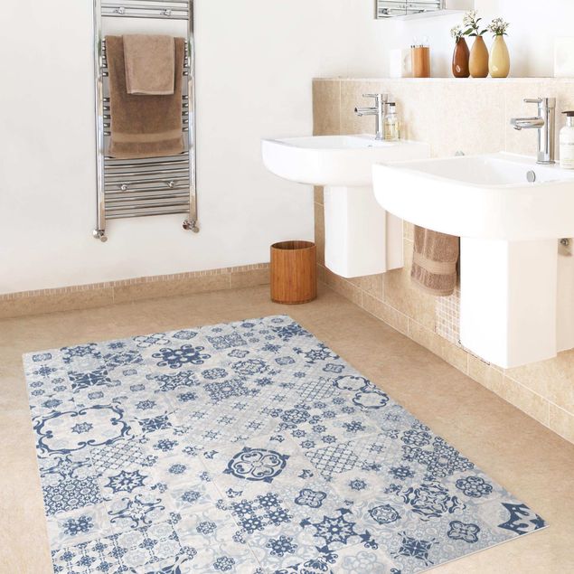 carpete vintage Ceramic Tiles Agadir Blue