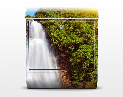 Caixa correio verde Waterfall Romance