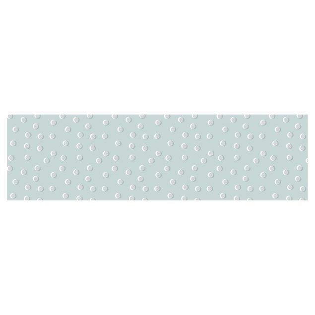 Backsplash de cozinha Pattern With Dots And Circles On Bluish Grey