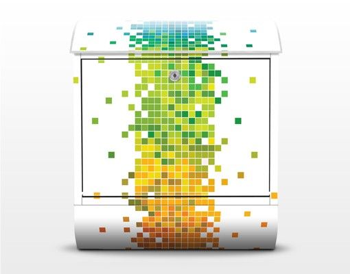 caixas de correio Pixel Rainbow