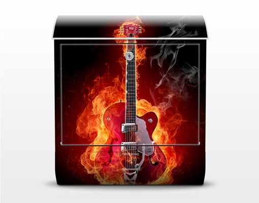 caixas de correio Guitar In Flames