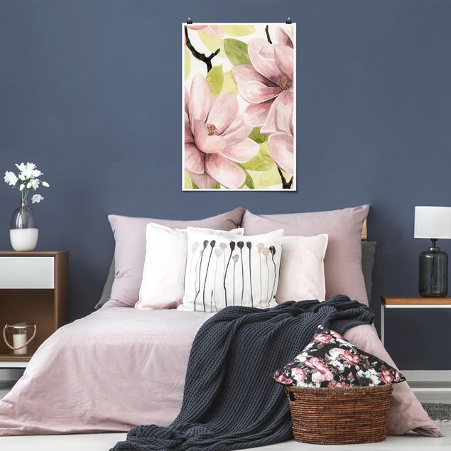 Posters flores Magnolia Blushing II
