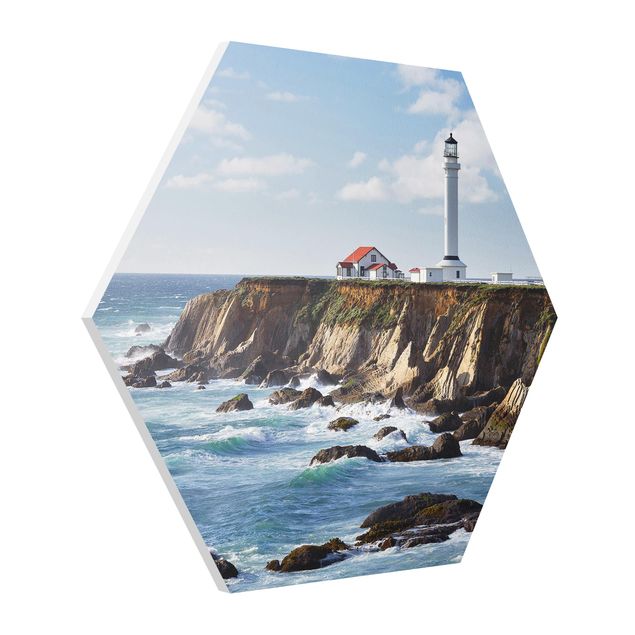 quadro decorativo mar Point Arena Lighthouse California