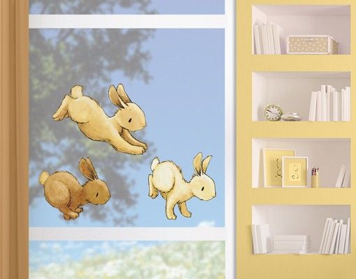 decoração para quartos infantis Hobbling Bunnies