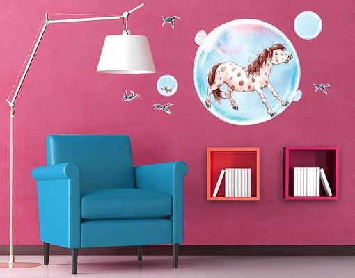 decoração para quartos infantis Soap Bubble Pony