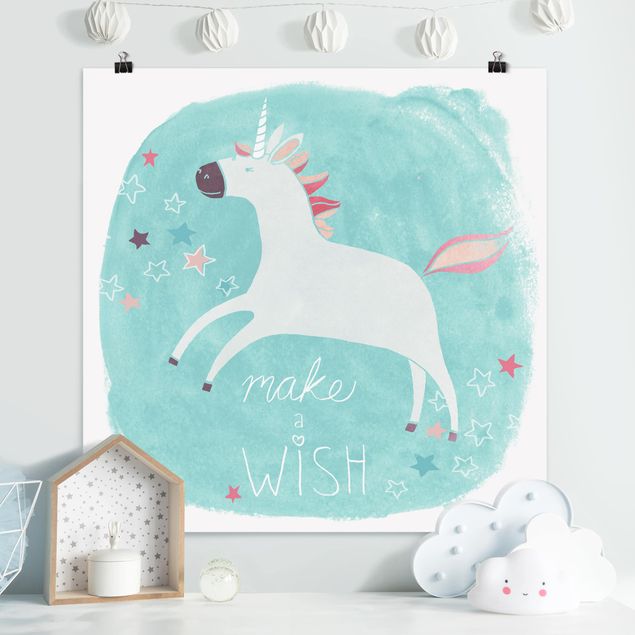 Posters frases Unicorn Troop - Wish