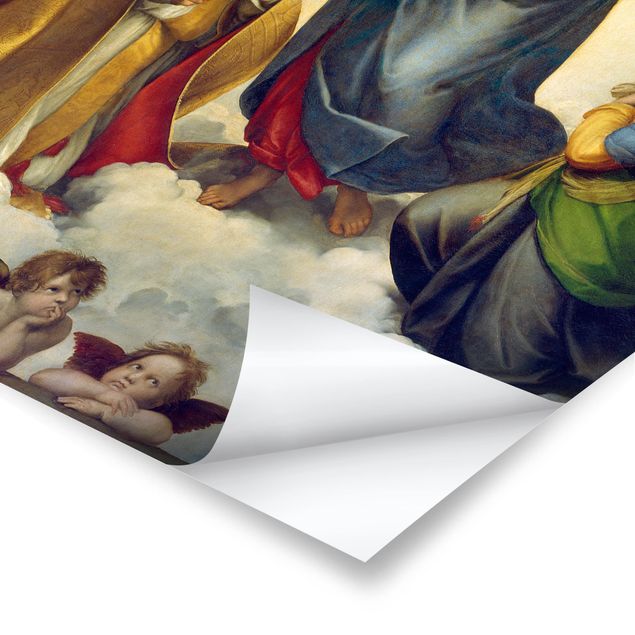 Quadros de Rafael Raffael - The Sistine Madonna