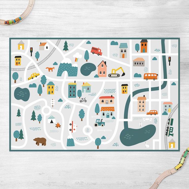 tapete exterior jardim Playoom Mat Smalltown - From the City Into Nature