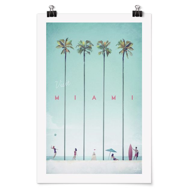Quadros mar Travel Poster - Miami