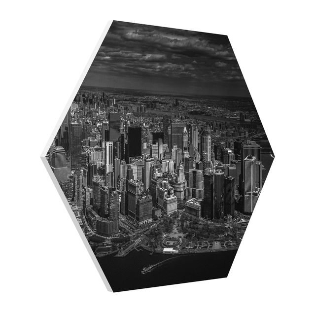 quadros decorativos para sala modernos New York - Manhattan From The Air