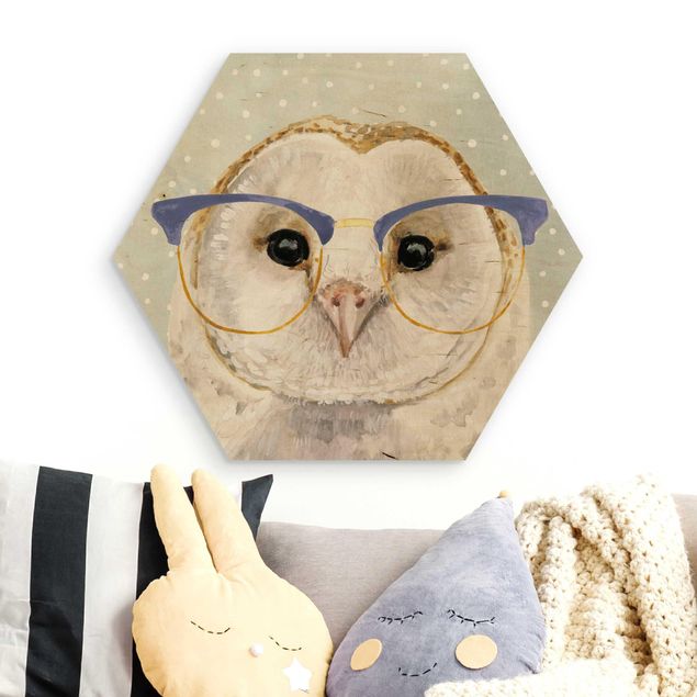 decoração quarto bebé Animals With Glasses - Owl