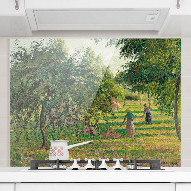 decoraçao para parede de cozinha Camille Pissarro - Apple Trees