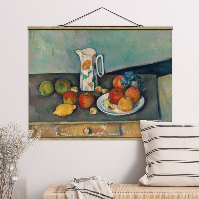 decoraçao cozinha Paul Cézanne - Still Life With Milk Jug And Fruit