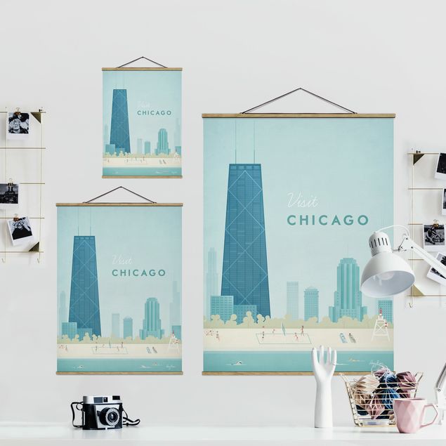 Quadros de Henry Rivers Travel Poster - Chicago