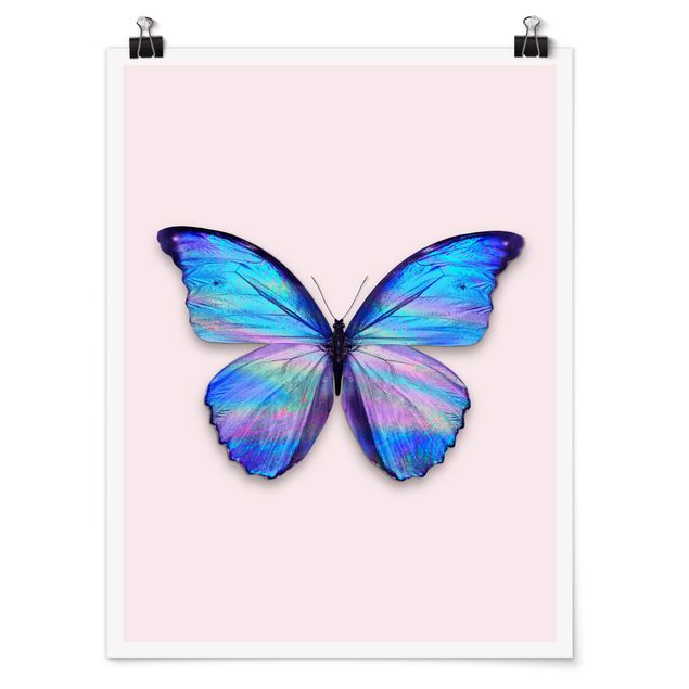 Posters quadros famosos Holographic Butterfly