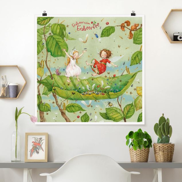 Posters animais Little Strawberry Strawberry Fairy - Trampoline