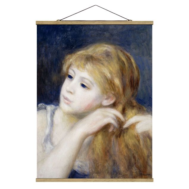 Quadros famosos Auguste Renoir - Head of a Young Woman