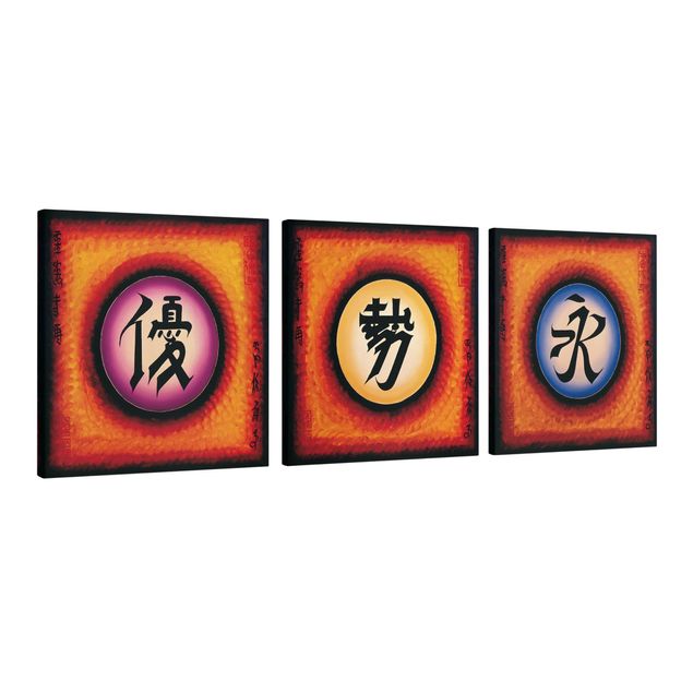 Quadros modernos Chinese Characters Trio