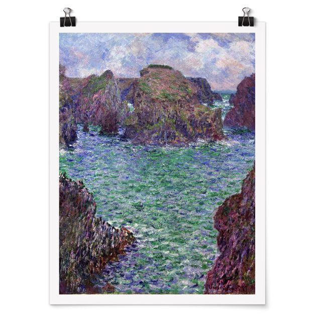 Quadros paisagens Claude Monet - Port-Goulphar, Belle-Île
