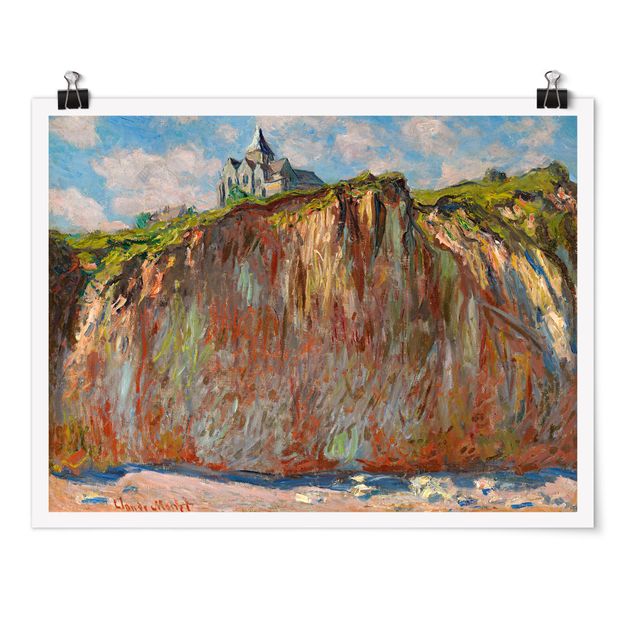 Quadros paisagens Claude Monet - The Church Of Varengeville In The Morning Light
